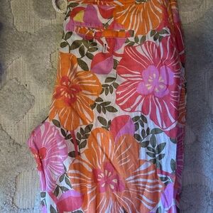 Lilly Pulitzer Pink and Orange Floral Pants